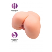 Телесный мастурбатор в форме попки с 2 любовными входами - No Name - в Петрозаводске купить с доставкой