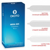 Презервативы OKOTO Mega Mix - 18 шт. - Sitabella - купить с доставкой в Петрозаводске