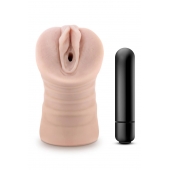Телесный мастурбатор-вагина Ayumi с вибрацией - Blush Novelties - в Петрозаводске купить с доставкой