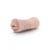 Телесный мастурбатор-ротик Nicole Vibrating Masturbator - Blush Novelties - в Петрозаводске купить с доставкой