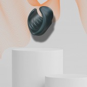 Серый сквозной мастурбатор с вибрацией Manwan Starter - Manwan - в Петрозаводске купить с доставкой