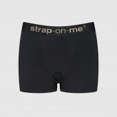 Черные трусики-боксеры для фиксации насадок Strap-on-me Harness Lingerie Allure - size L - Strap-on-me - купить с доставкой в Петрозаводске