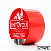 Красный скотч для фиксации Non-Sticky Bondage Tape - 15 м. - Intoyou - купить с доставкой в Петрозаводске