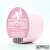Розовый скотч для фиксации Non-Sticky Bondage Tape - 15 м. - Intoyou - купить с доставкой в Петрозаводске