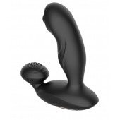 Черный вибромассажер простаты с вращающимся шариком - Secwell - в Петрозаводске купить с доставкой