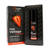 Жидкий вибратор Orgie High Voltage Strawberry - 15 мл. - ORGIE - купить с доставкой в Петрозаводске
