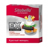 Стимулирующая насадка Sitabella Extender  Красный молодец - Sitabella - купить с доставкой в Петрозаводске