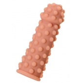 Насадка на фаллос с бугорками по поверхности - 14,7 см. - KOKOS - в Петрозаводске купить с доставкой