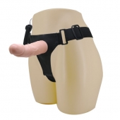 Реалистичный страпон-фаллоимитатор на трусиках Ultra Passionate Harness - 15 см. - Baile - купить с доставкой в Петрозаводске