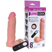 Фаллическая насадка Харнесс UNICOCK 8  с вибрацией - 20 см. - LOVETOY (А-Полимер) - купить с доставкой в Петрозаводске