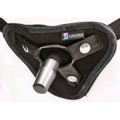 Страпон с 2 насадками и вибрацией UniStrap - 20 и 18 см. - LOVETOY (А-Полимер) - купить с доставкой в Петрозаводске
