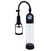 Чёрная вакуумная помпа A-toys с манометром и прозрачной колбой - A-toys - в Петрозаводске купить с доставкой