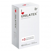 Ультратонкие презервативы Unilatex Ultra Thin - 12 шт. + 3 шт. в подарок - Unilatex - купить с доставкой в Петрозаводске