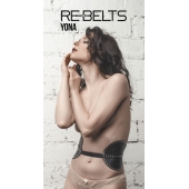 Пояс с клёпками Yona Black - Rebelts - купить с доставкой в Петрозаводске