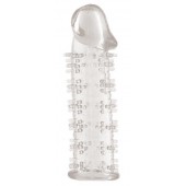 Гелевая прозрачная насадка с шипами - 12 см. - Toyfa Basic - в Петрозаводске купить с доставкой