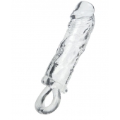 Прозрачная насадка с петлёй для фиксации - 14 см. - ToyFa - в Петрозаводске купить с доставкой