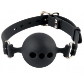 Силиконовый кляп-шар с отверстиями для дыхания Silicone Breathable Ball Gag Small - Pipedream - купить с доставкой в Петрозаводске