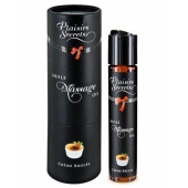 Массажное масло с ароматом крем брюле Huile de Massage Gourmande Creme Brulée - 59 мл. - Plaisir Secret - купить с доставкой в Петрозаводске
