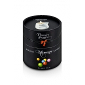 Массажная свеча с ароматом бубль-гума Bougie de Massage Gourmande Bubble Gum - 80 мл. - Plaisir Secret - купить с доставкой в Петрозаводске