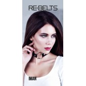Чёрный чокер-кляп Iman Black - Rebelts - купить с доставкой в Петрозаводске