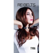 Чёрный кожаный чокер-кляп Tyra Black - Rebelts - купить с доставкой в Петрозаводске