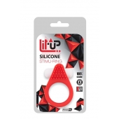 Красное эрекционное кольцо LIT-UP SILICONE STIMU RING 1 RED - Dream Toys - в Петрозаводске купить с доставкой