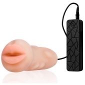 Мастурбатор-ротик с вибрацией REALSTUFF VIBRATING MASTURBATOR MOUTH - Dream Toys - в Петрозаводске купить с доставкой