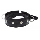 Полиуретановый ошейник с пуклями и D-кольцами Collar with Studs - Blush Novelties - купить с доставкой в Петрозаводске