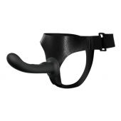 Страпон с изогнутой головкой Ultra Harness Curvy Dildo - 15,8 см. - Baile - купить с доставкой в Петрозаводске