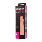 Телесная насадка-удлинитель Extension sleeve - 17 см. - Sitabella - в Петрозаводске купить с доставкой
