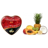 Массажная свеча с ароматом экзотических фруктов Bougie Massage Candle - 35 мл. - Plaisir Secret - купить с доставкой в Петрозаводске