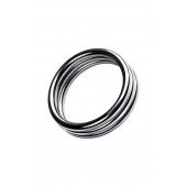 Металлическое эрекционное кольцо с рёбрышками размера L - ToyFa - в Петрозаводске купить с доставкой