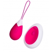 Розово-белое виброяйцо с пультом ДУ - A-toys