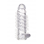 Насадка на пенис TOYFA A-Toys с вибропулей и шипами - 13,4 см. - A-toys - в Петрозаводске купить с доставкой