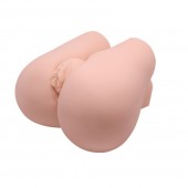 Реалистичный мастурбатор с вибрацией и двумя тоннелями - вагиной и анусом - Baile - в Петрозаводске купить с доставкой