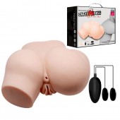 Телесный полуторс с двумя любовными тоннелями и вибрацией - Baile - в Петрозаводске купить с доставкой