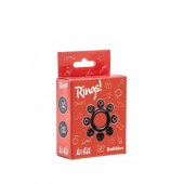 Чёрное эрекционное кольцо Rings Bubbles - Lola Games - в Петрозаводске купить с доставкой