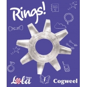 Прозрачное эрекционное кольцо Rings Cogweel - Lola Games - в Петрозаводске купить с доставкой