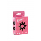 Чёрное эрекционное кольцо Rings Gear - Lola Games - в Петрозаводске купить с доставкой