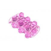 Розовая насадка на пенис Rings Armour - Lola Games - в Петрозаводске купить с доставкой