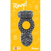 Чёрное эрекционное кольцо Rings Ringer - Lola Games - в Петрозаводске купить с доставкой