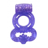 Фиолетовое эрекционное кольцо Rings Treadle с подхватом - Lola Games - в Петрозаводске купить с доставкой