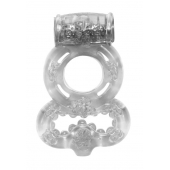 Прозрачное эрекционное кольцо Rings Treadle с подхватом - Lola Games - в Петрозаводске купить с доставкой