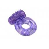 Фиолетовое эрекционное кольцо с вибрацией Rings Axle-pin - Lola Games - в Петрозаводске купить с доставкой