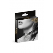 Черный чокер с двумя кольцами - Bijoux Pour Toi - купить с доставкой в Петрозаводске
