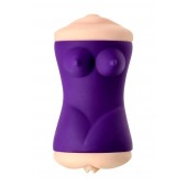 Двухсторонний мастурбатор JOS YARA в фиолетовой колбе - JOS - в Петрозаводске купить с доставкой