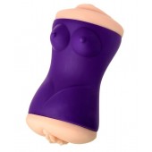 Двухсторонний мастурбатор JOS YARA в фиолетовой колбе - JOS - в Петрозаводске купить с доставкой