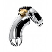 Серебристый мужской пояс верности TOYFA Metal - ToyFa - купить с доставкой в Петрозаводске