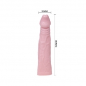 Телесная насадка с вибрацией Sex Expert - 18 см. - Sex Expert - в Петрозаводске купить с доставкой