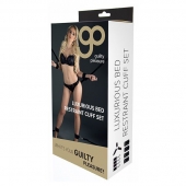 Комплект наручников и поножей LUXURIOUS BED RESTRAINT CUFF SET - Blush Novelties - купить с доставкой в Петрозаводске